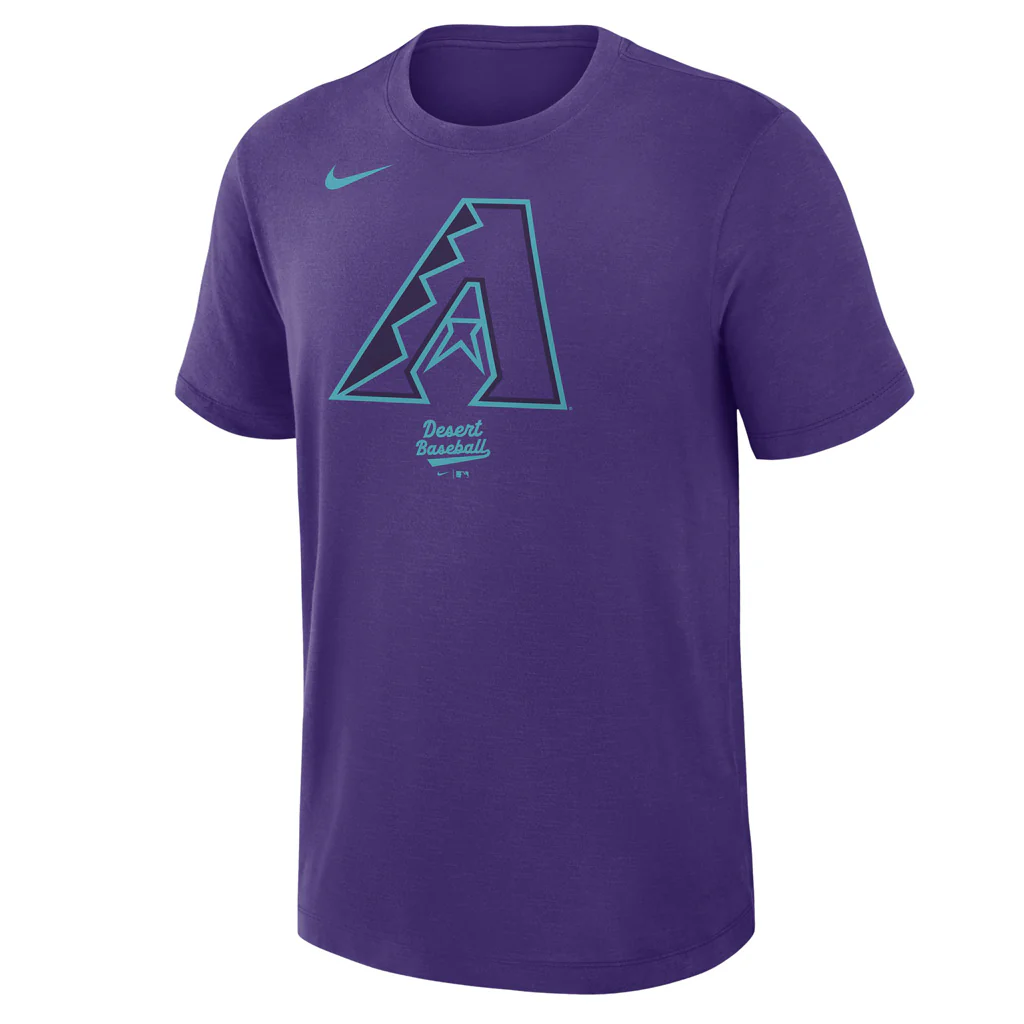 MLB Arizona Diamondbacks Nike 2025 City Connect Novelty Slub T-Shirt - Purple - Image 2