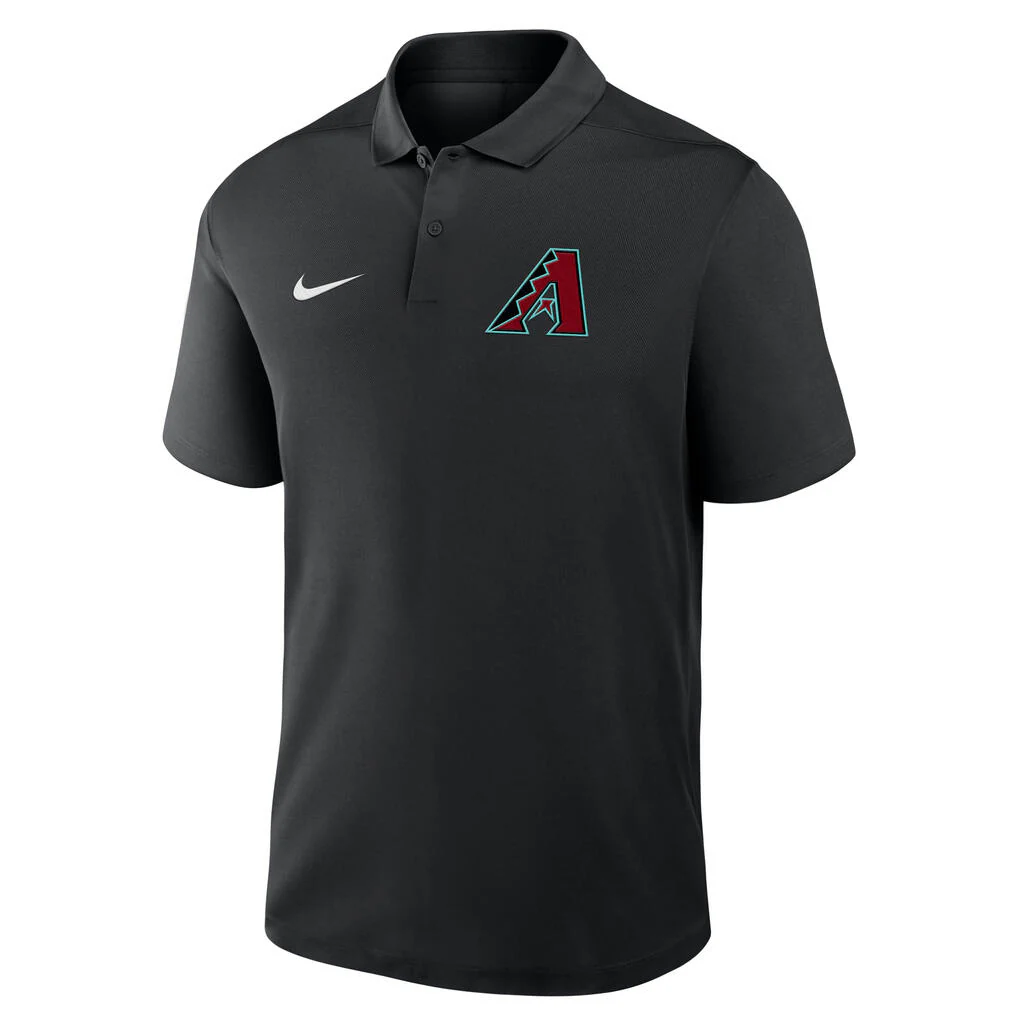 MLB Arizona Diamondbacks Nike 2025 Victory Polo - Black - Image 2