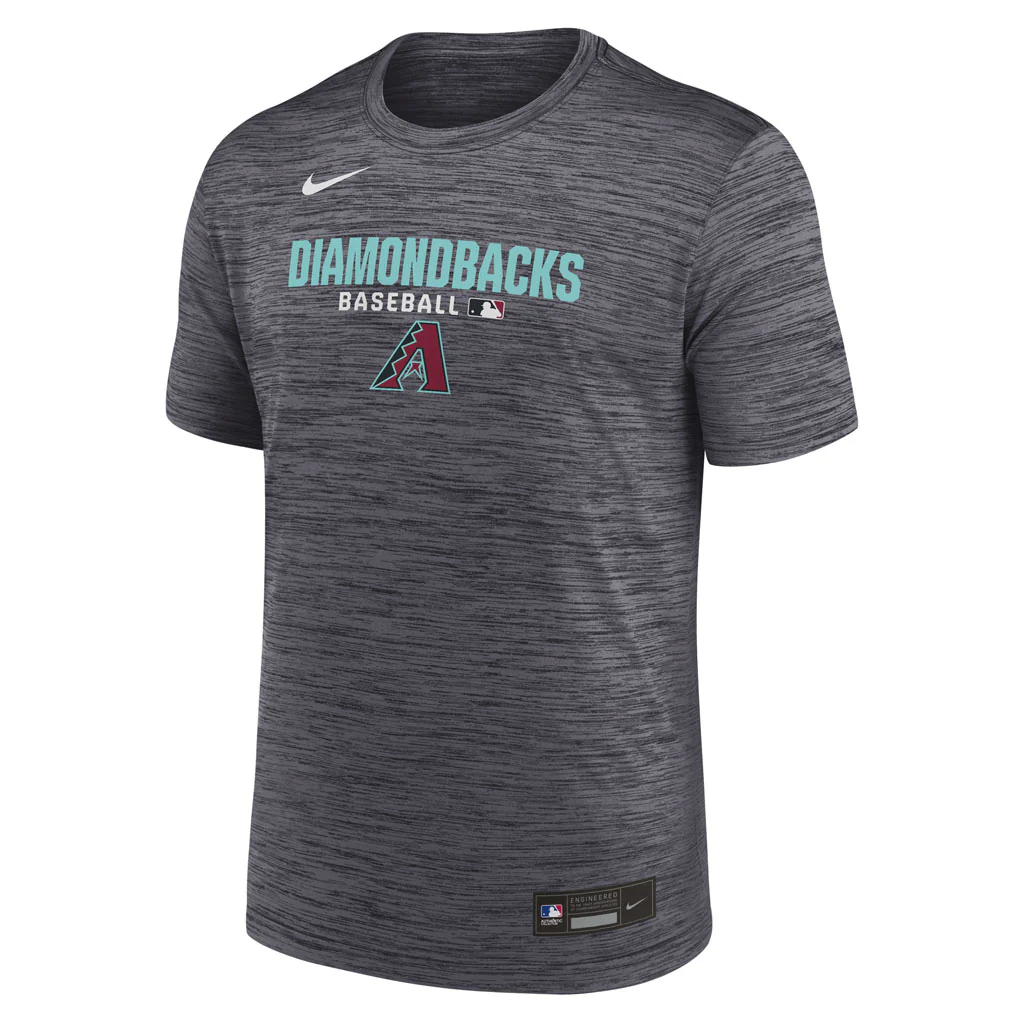 MLB Arizona Diamondbacks Nike 2026 Authentic Collection Velocity T-Shirt - Black - Image 2