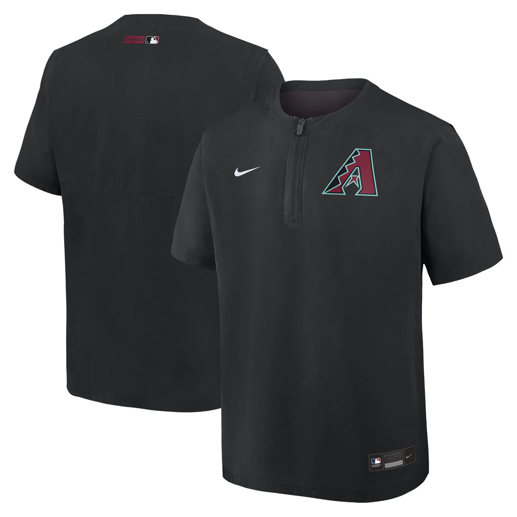 MLB Arizona Diamondbacks Nike 2026 Authentic Collection Windshirt - Black