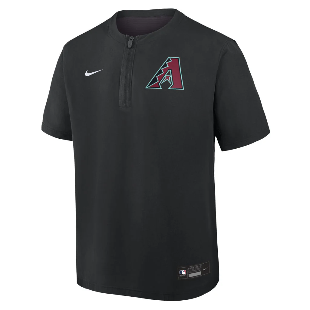 MLB Arizona Diamondbacks Nike 2026 Authentic Collection Windshirt - Black - Image 2
