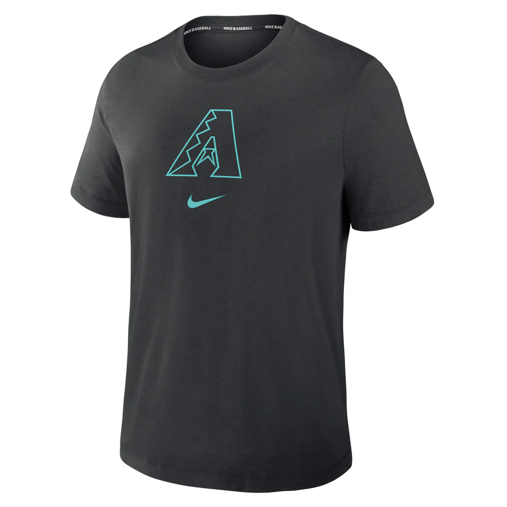 MLB Arizona Diamondbacks Nike 2025 Early Work T-Shirt - Black - Image 2