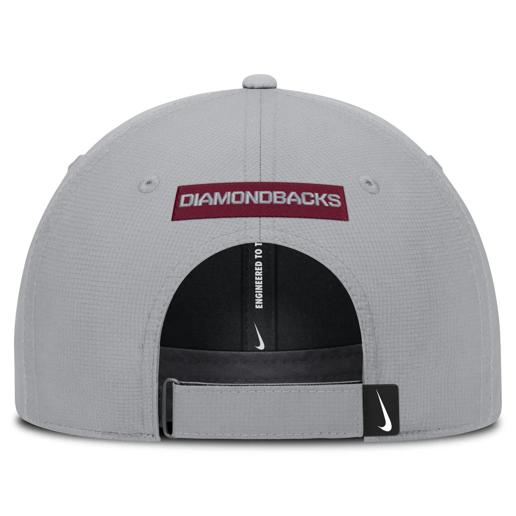 MLB Arizona Diamondbacks Nike Black & White Ripstop Structured Adjustable Hat - Graphite - Image 4
