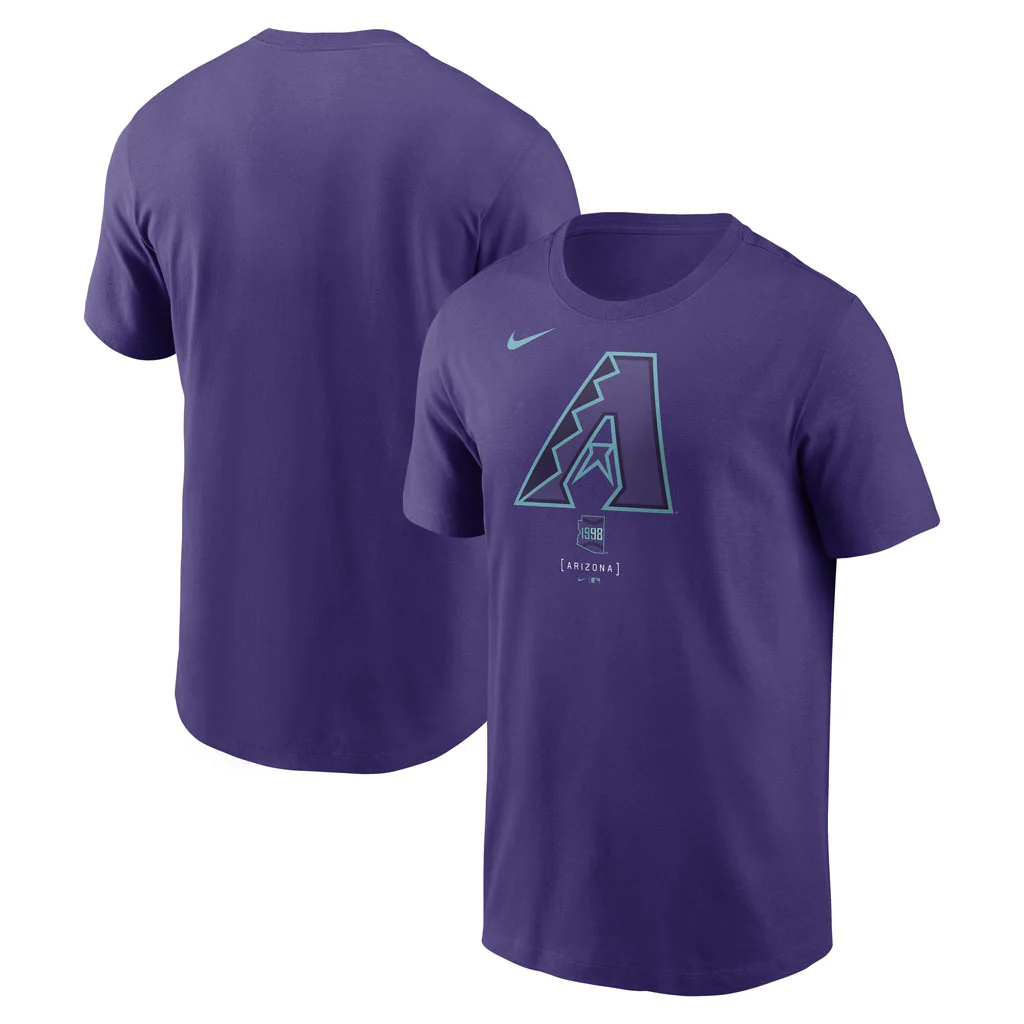 MLB Arizona Diamondbacks Nike City Connect 2.0 Large Logo T-Shirt - Purple