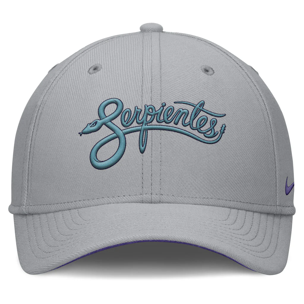 MLB Arizona Diamondbacks Nike City Connect Swoosh Flex Fit Hat - Gray - Image 3