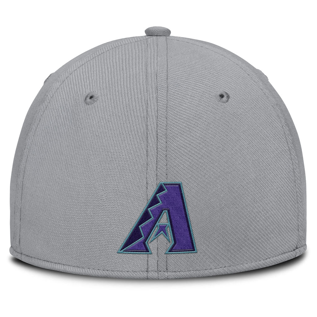 MLB Arizona Diamondbacks Nike City Connect Swoosh Flex Fit Hat - Gray - Image 4