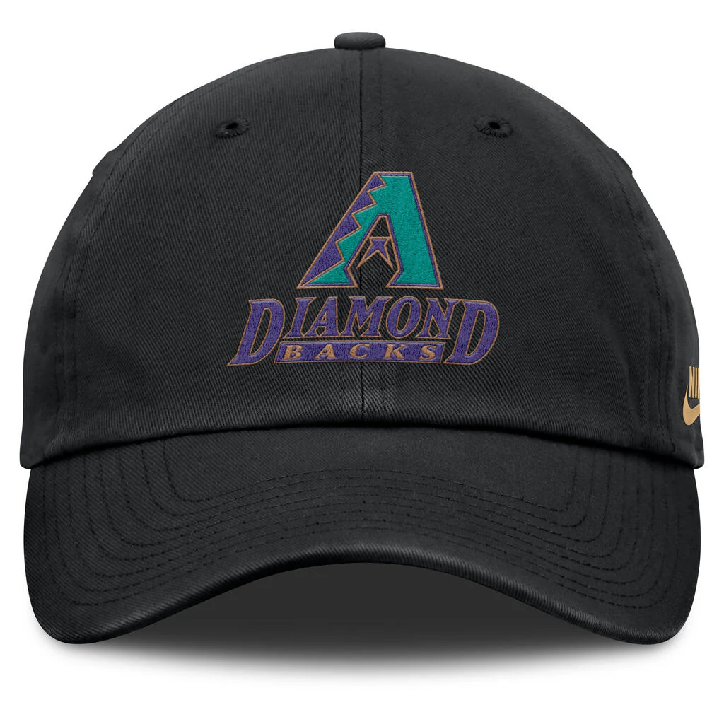 MLB Arizona Diamondbacks Nike Cooperstown Unstructured Adjustable Hat - Black - Image 2