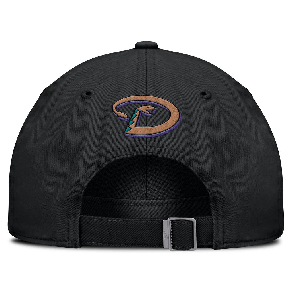 MLB Arizona Diamondbacks Nike Cooperstown Unstructured Adjustable Hat - Black - Image 4