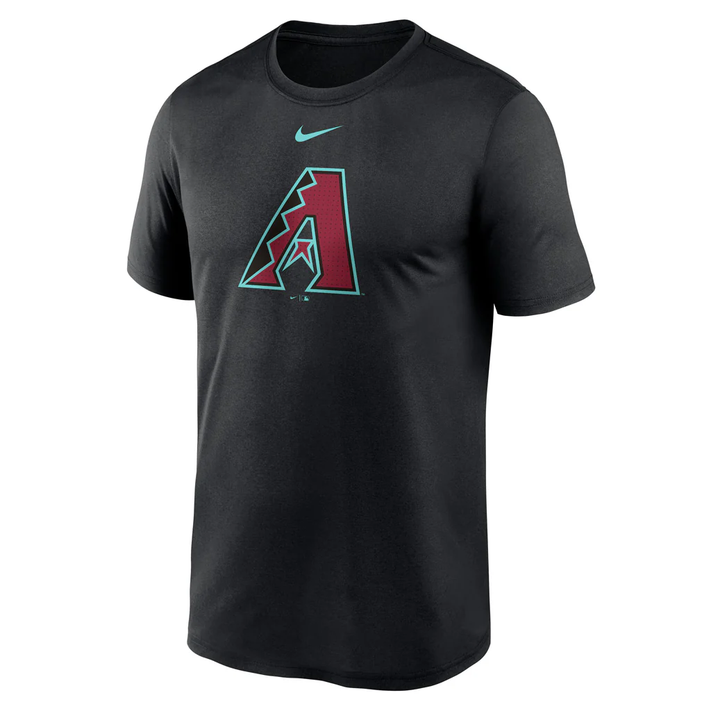 MLB Arizona Diamondbacks Nike FUSE Logo Legend T-Shirt - Black - Image 2