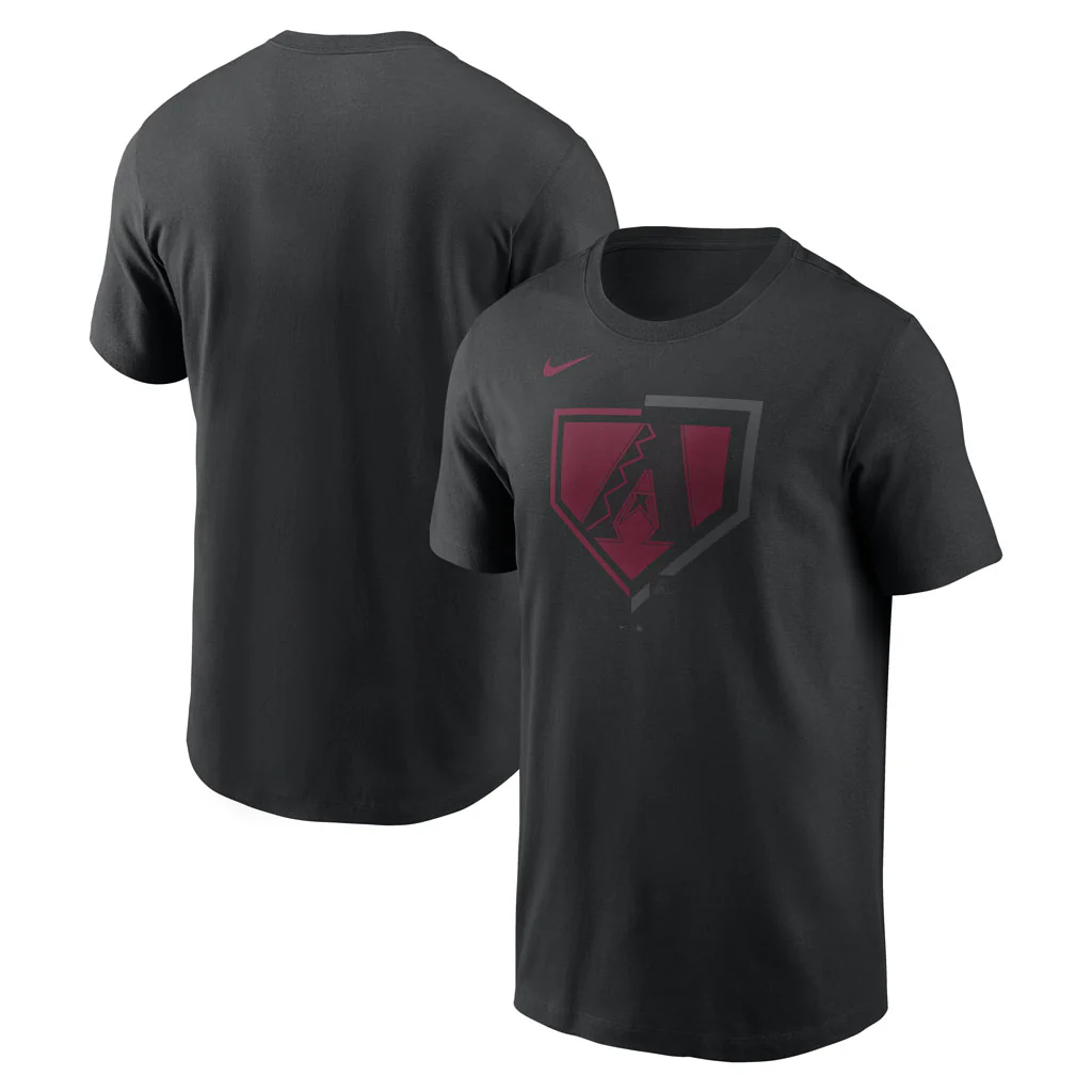 MLB Arizona Diamondbacks Nike Icon Cotton T-Shirt - Black