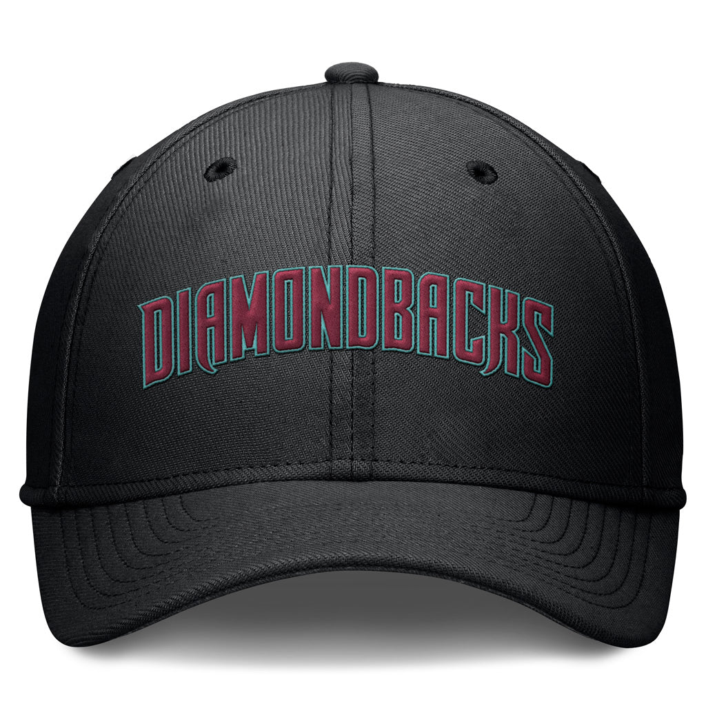 MLB Arizona Diamondbacks Nike Primary Flex Fit Hat - Black - Image 2