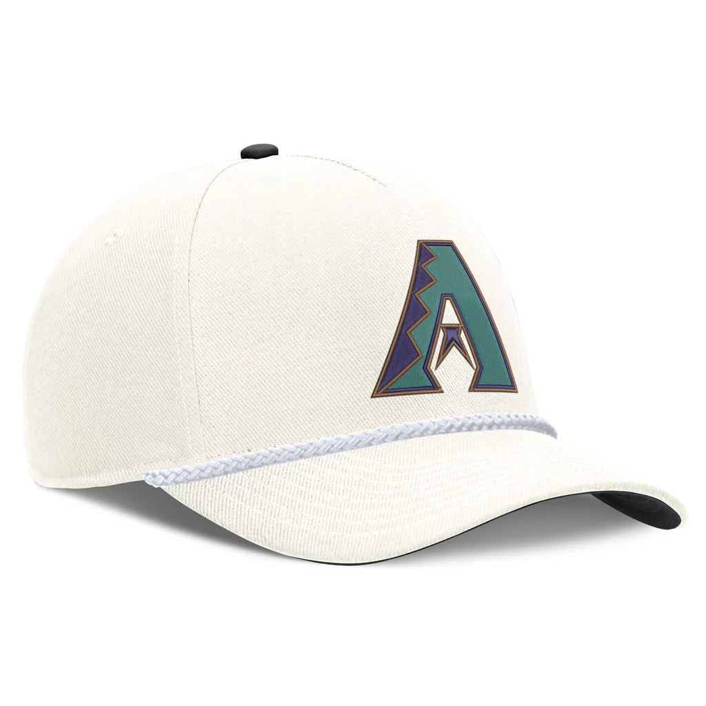 MLB Arizona Diamondbacks Nike Rope Cooperstown Adjustable Hat - Cream - Image 2