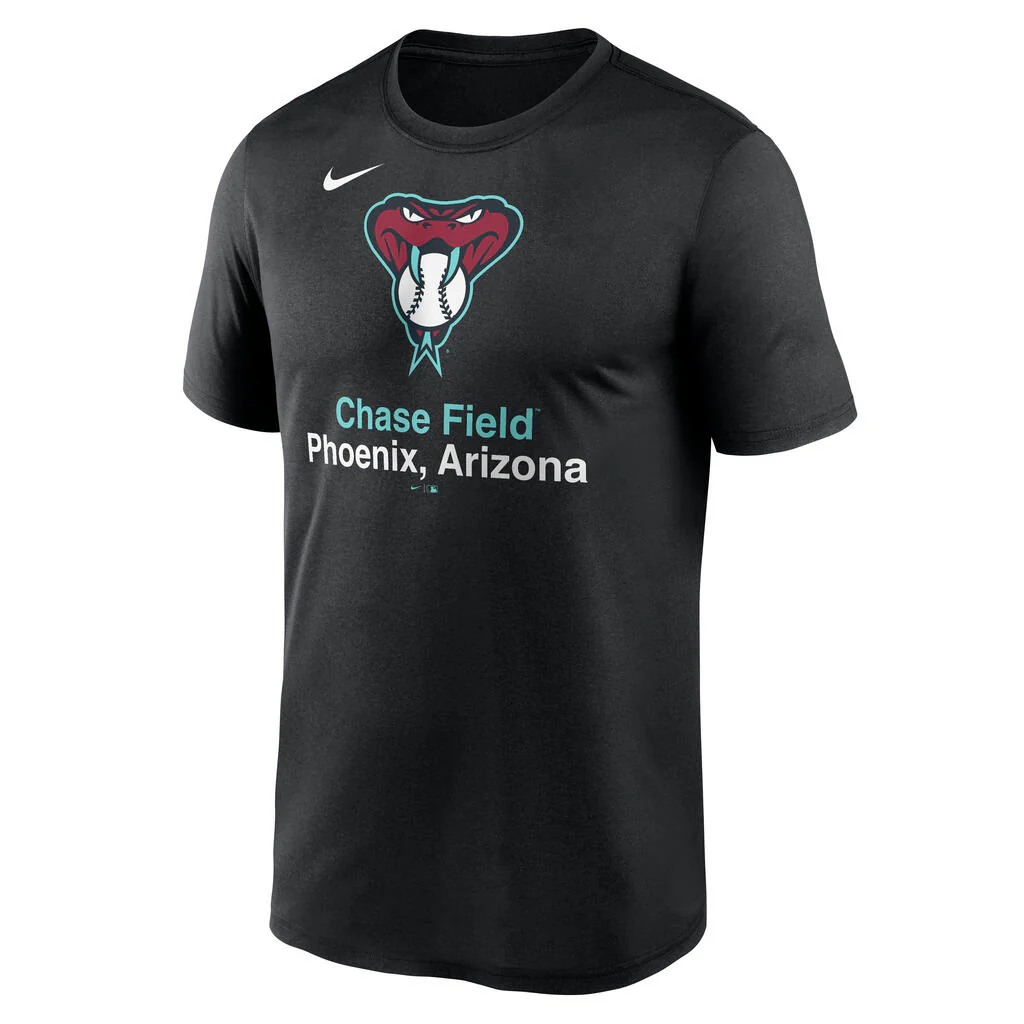 MLB Arizona Diamondbacks Nike Stadium Legend T-Shirt - Black - Image 2