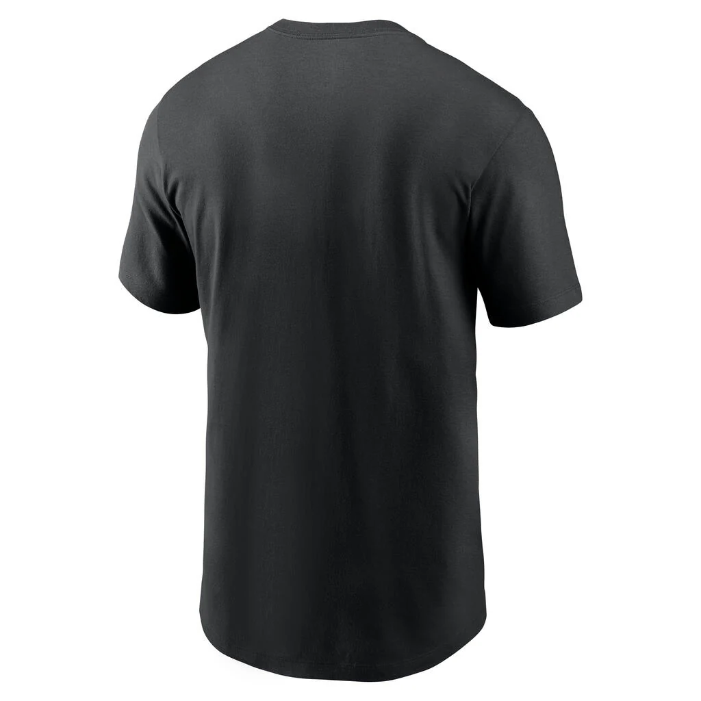MLB Arizona Diamondbacks Nike Swoosh Cotton T-Shirt - Black - Image 3