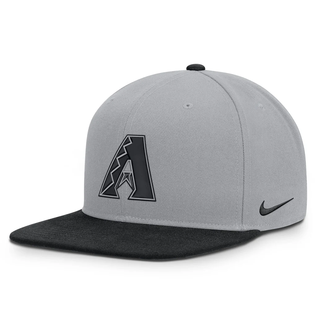 MLB Arizona Diamondbacks Nike Two-Tone Primetime Pro Snapback Hat - Graphite