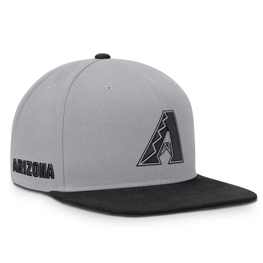 MLB Arizona Diamondbacks Nike Two-Tone Primetime Pro Snapback Hat - Graphite - Image 2
