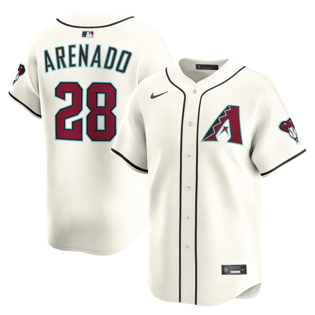 MLB Arizona Diamondbacks Nolan Arenado Nike Home Limited Jersey - White