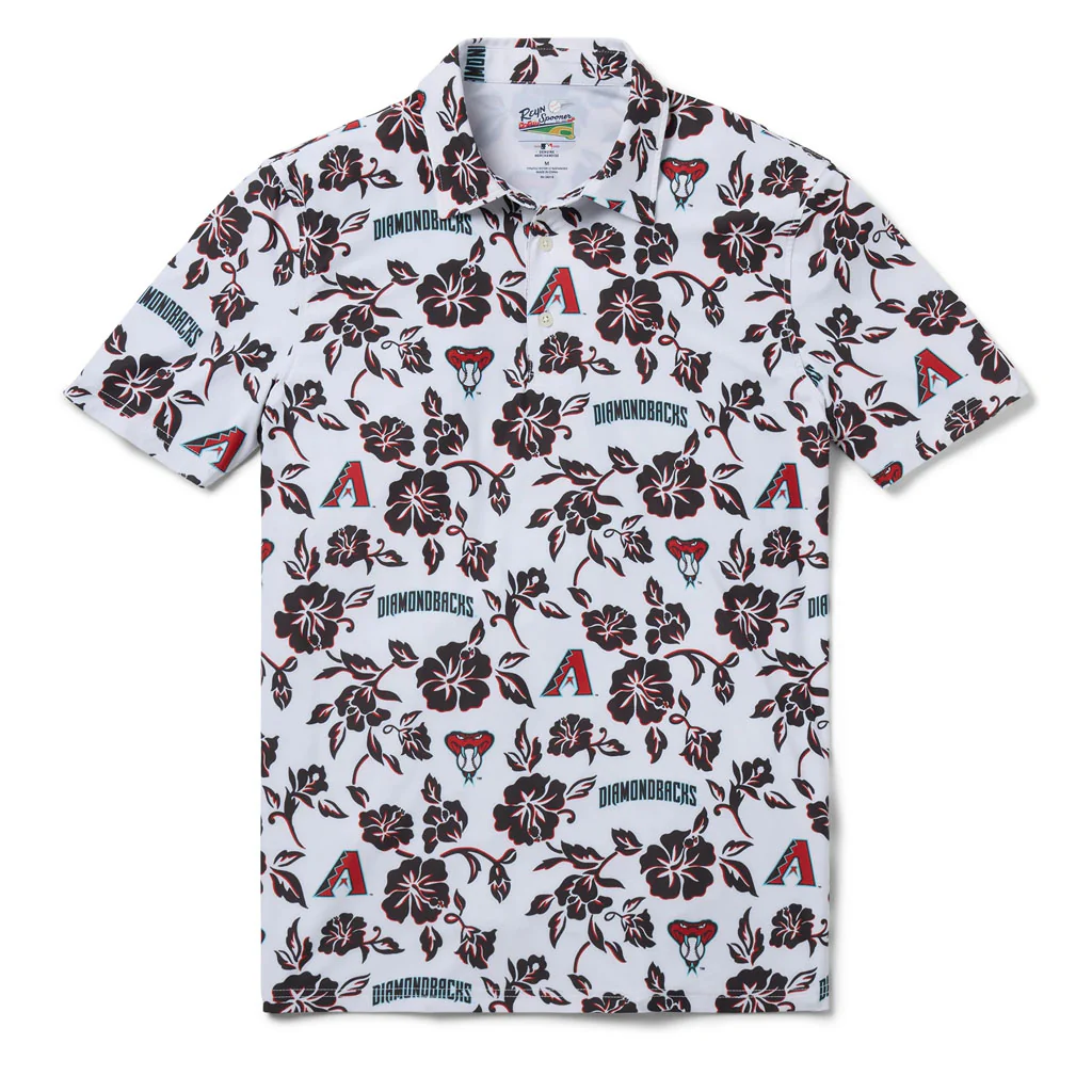 MLB Arizona Diamondbacks Reyn Spooner Game Day Polo - White