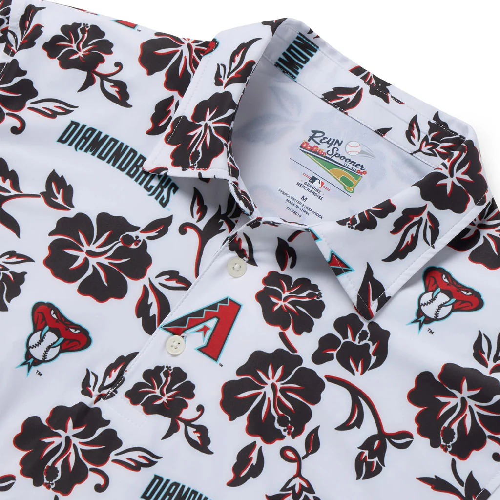 MLB Arizona Diamondbacks Reyn Spooner Game Day Polo - White - Image 2
