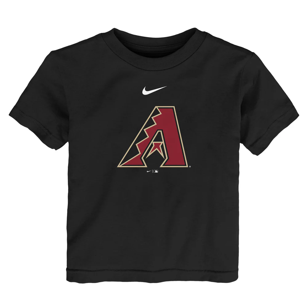 MLB Arizona Diamondbacks Toddler Nike Large Logo T-Shirt - Black - Image 2