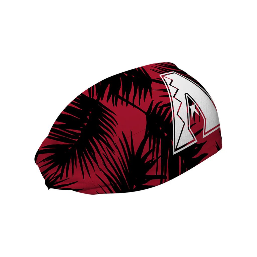 MLB Arizona Diamondbacks Vertical Athletics Big Palm Cap Logo Headband - Red - Image 2
