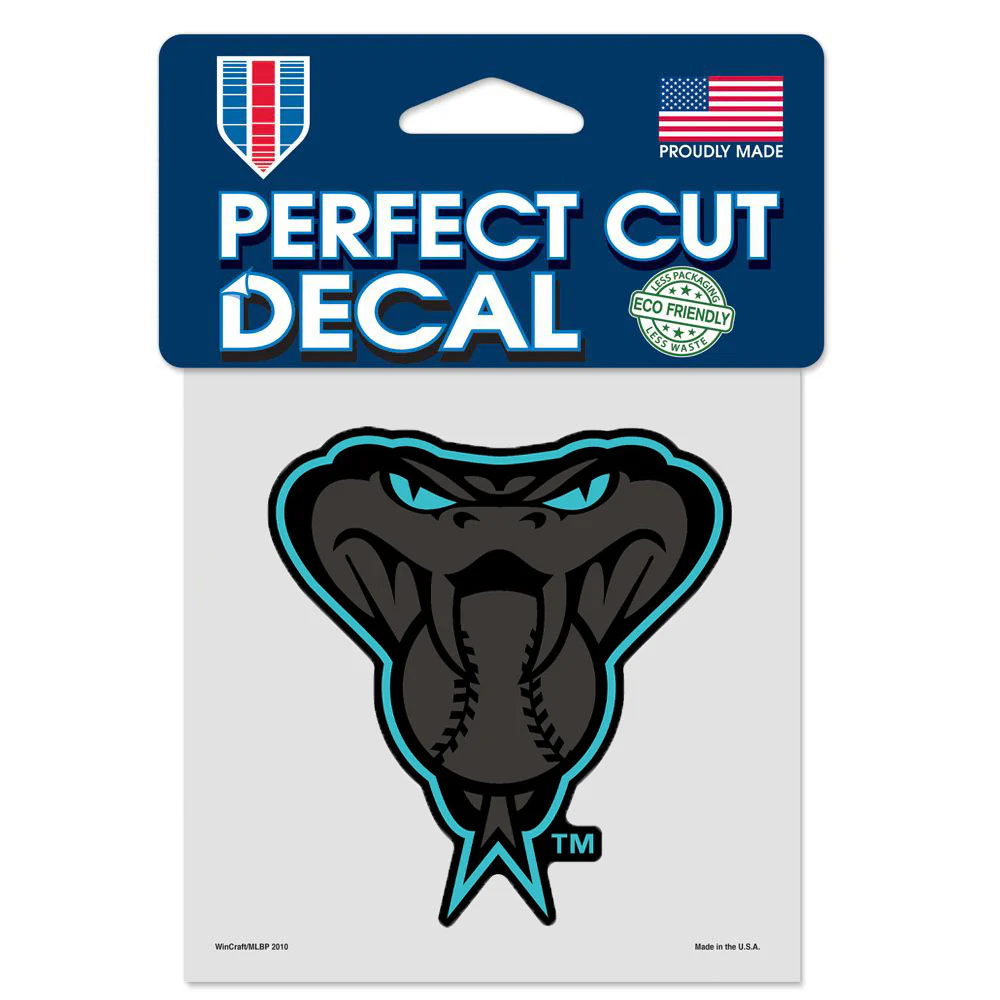 MLB Arizona Diamondbacks WinCraft 4" x 4" Teal Eyes Decal