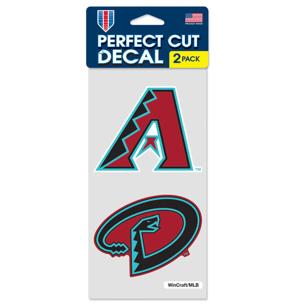 MLB Arizona Diamondbacks WinCraft 4" x 8" Slogan Decal Pack