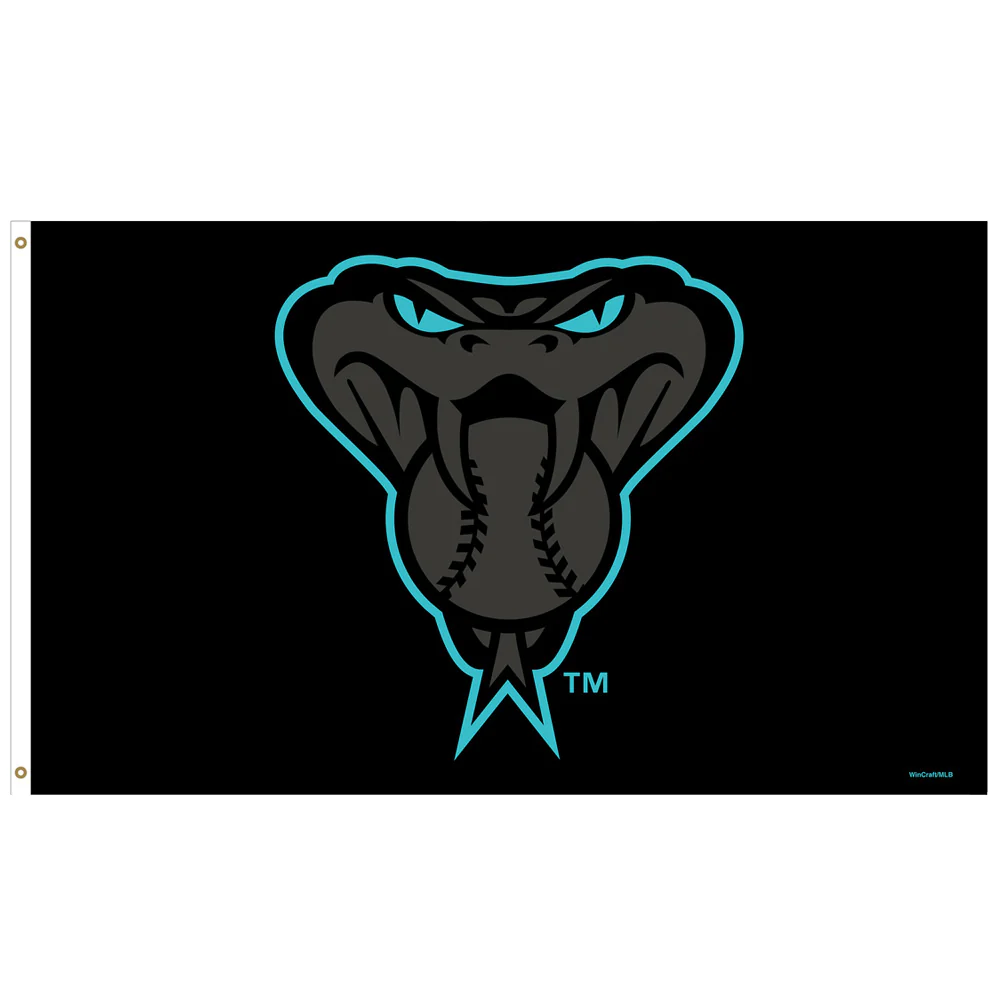 MLB Arizona Diamondbacks Wincraft Teal Eyes 3' x 5' Deluxe Flag