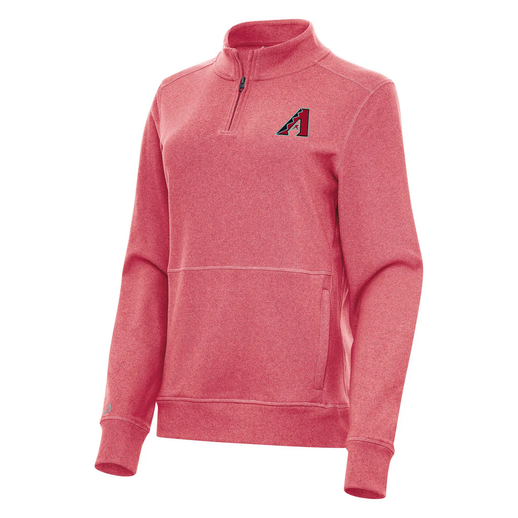 MLB Arizona Diamondbacks Women's Antigua Crush 1/4 Zip Pullover Jacket