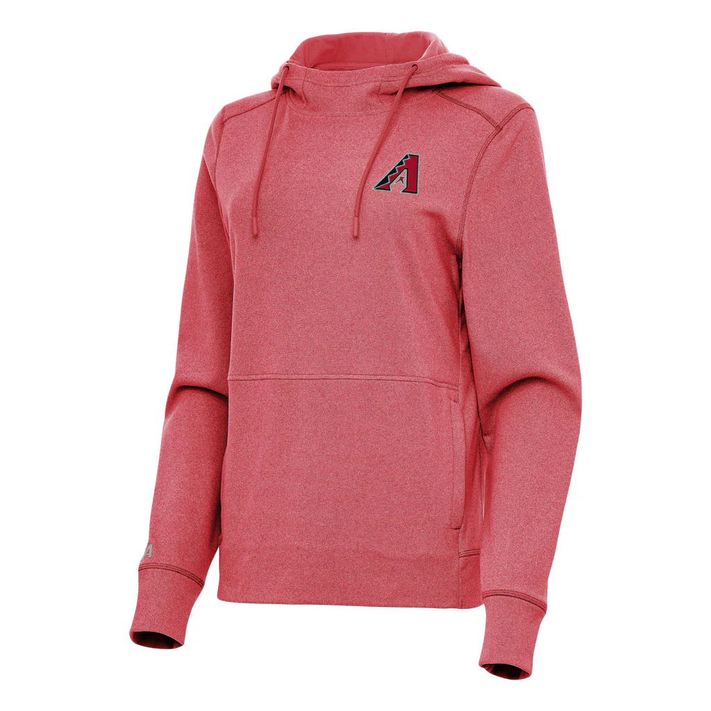 MLB Arizona Diamondbacks Women's Antigua Justice Pullover Hoodie - Red