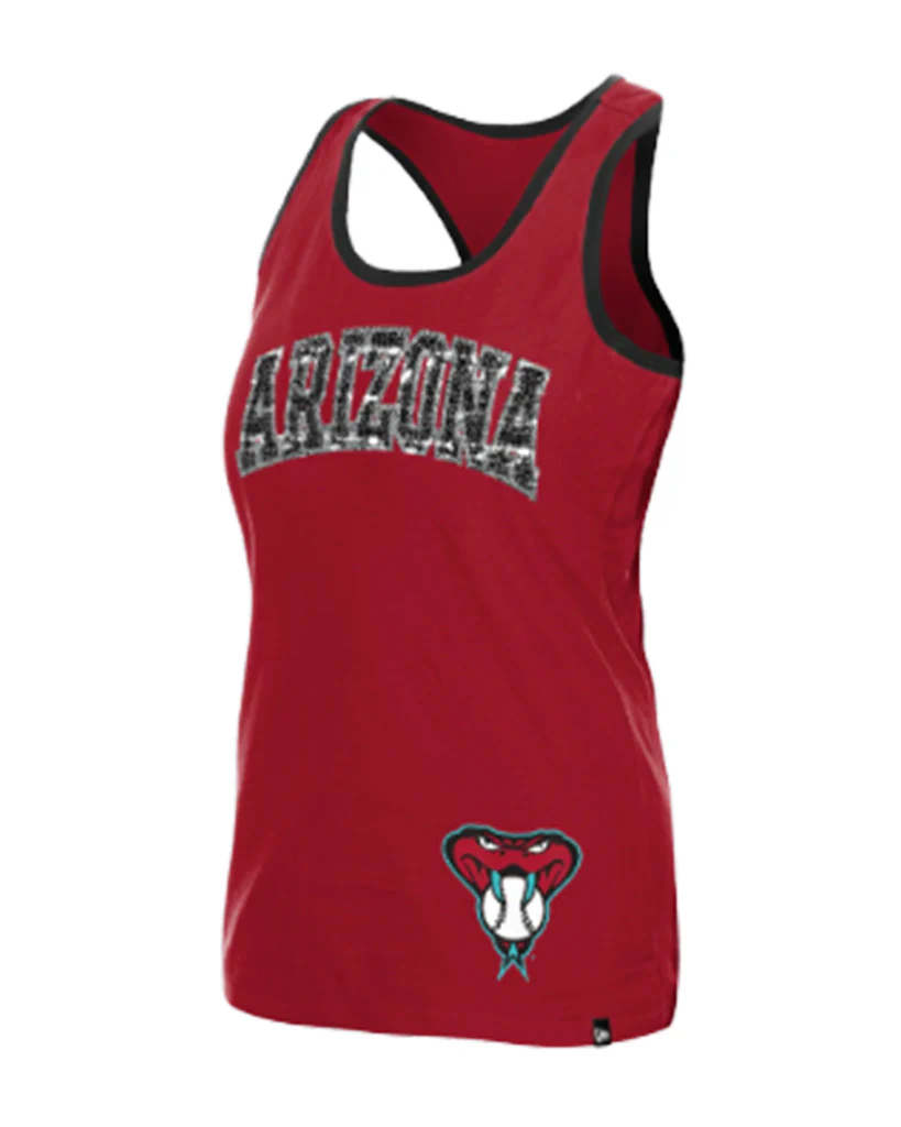 MLB Arizona Diamondbacks Women's New Era H1 Tank Top - Red