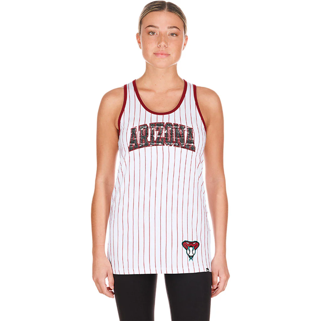 MLB Arizona Diamondbacks Women's New Era H1 Tank Top - White - Image 2