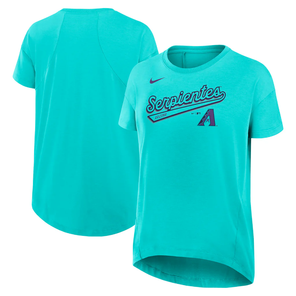 MLB Arizona Diamondbacks Women's Nike 2025 City Connect Flowy Fashion T-Shirt - Teal