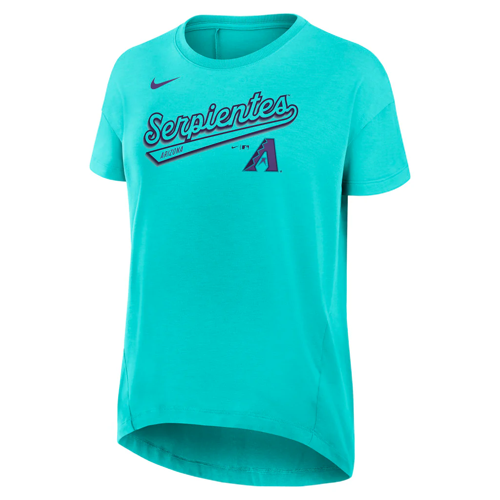 MLB Arizona Diamondbacks Women's Nike 2025 City Connect Flowy Fashion T-Shirt - Teal - Image 2