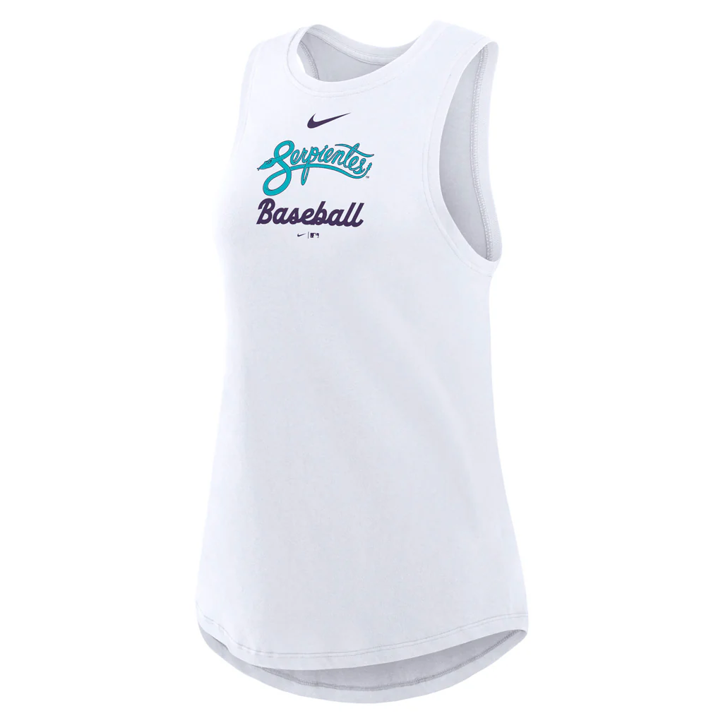 MLB Arizona Diamondbacks Women's Nike 2025 City Connect Highneck Tank Top - White - Image 2