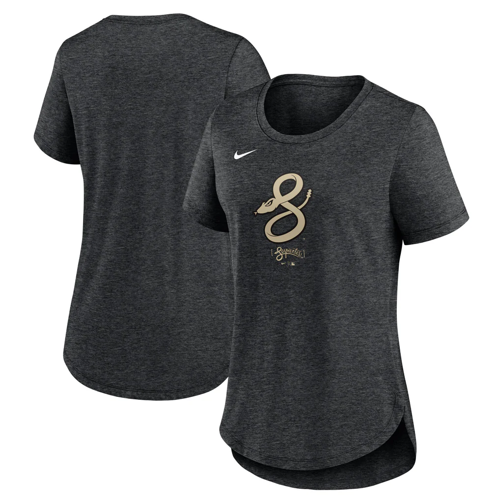 MLB Arizona Diamondbacks Women's Nike City Tri-Blend T-Shirt - Black