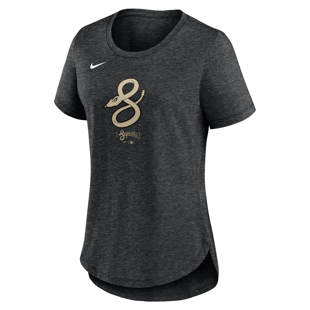 MLB Arizona Diamondbacks Women's Nike City Tri-Blend T-Shirt - Black - Image 2