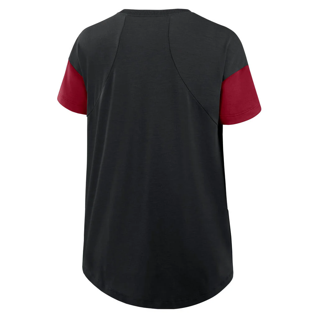 MLB Arizona Diamondbacks Women's Nike Flowy Fashion T-Shirt - Black - Image 3