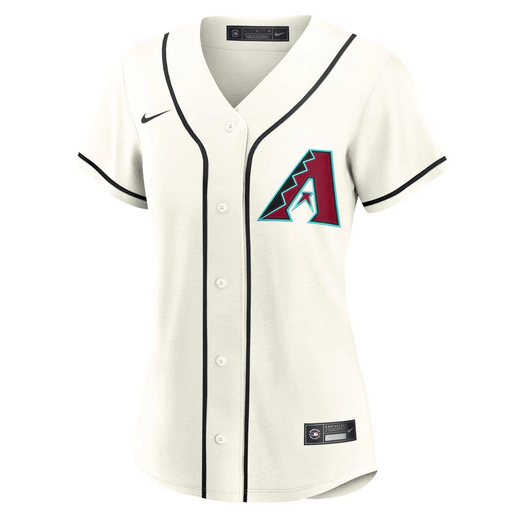 MLB Arizona Diamondbacks Women's Nike Home Replica Jersey - Cream - Image 2