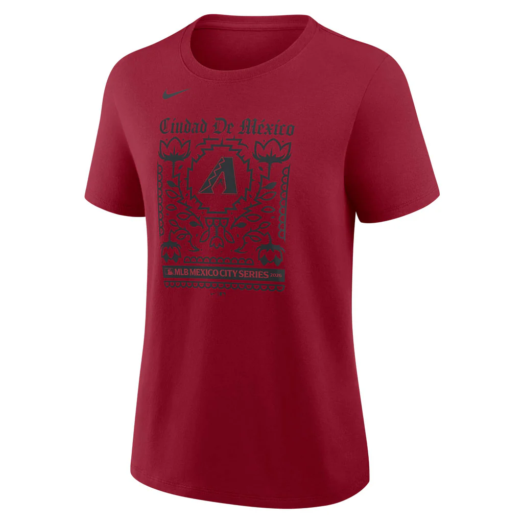 MLB Arizona Diamondbacks Women's Nike Mexico Series Big Lead T-Shirt - Red - Image 2