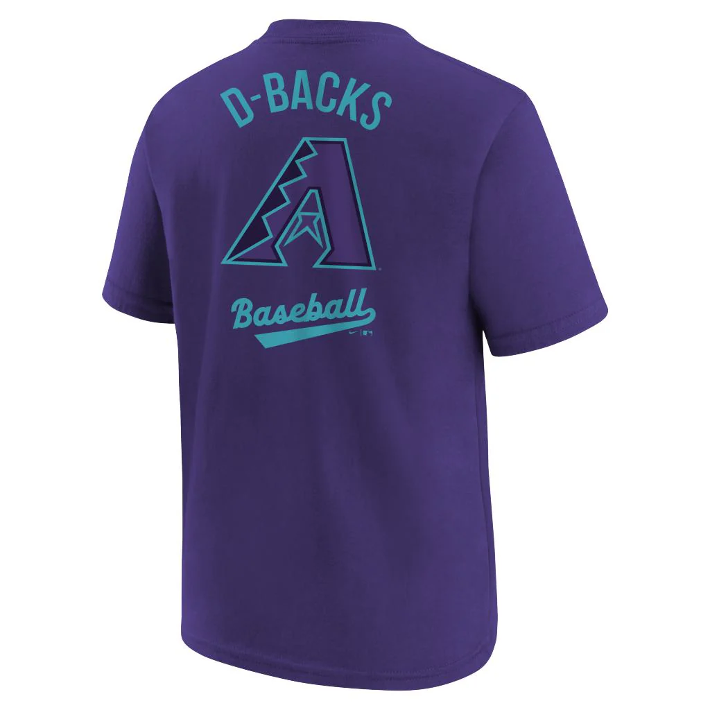 MLB Arizona Diamondbacks Youth Nike 2025 City Connect 2-Hit T-shirt - Purple - Image 3
