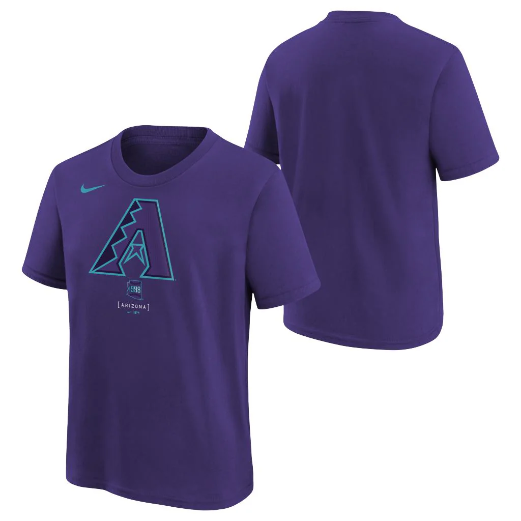 MLB Arizona Diamondbacks Youth Nike 2025 City Connect Logo T-shirt - Purple