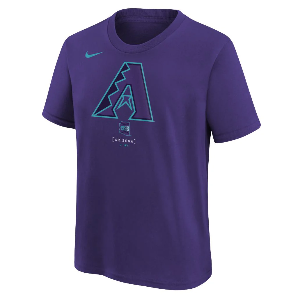 MLB Arizona Diamondbacks Youth Nike 2025 City Connect Logo T-shirt - Purple - Image 2