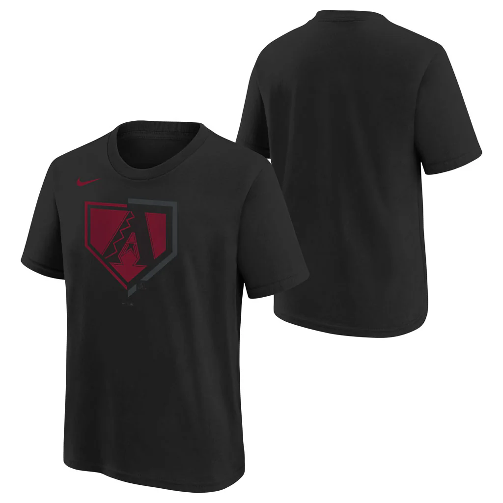 MLB Arizona Diamondbacks Youth Nike Authentic Collection Icon T-Shirt - Black