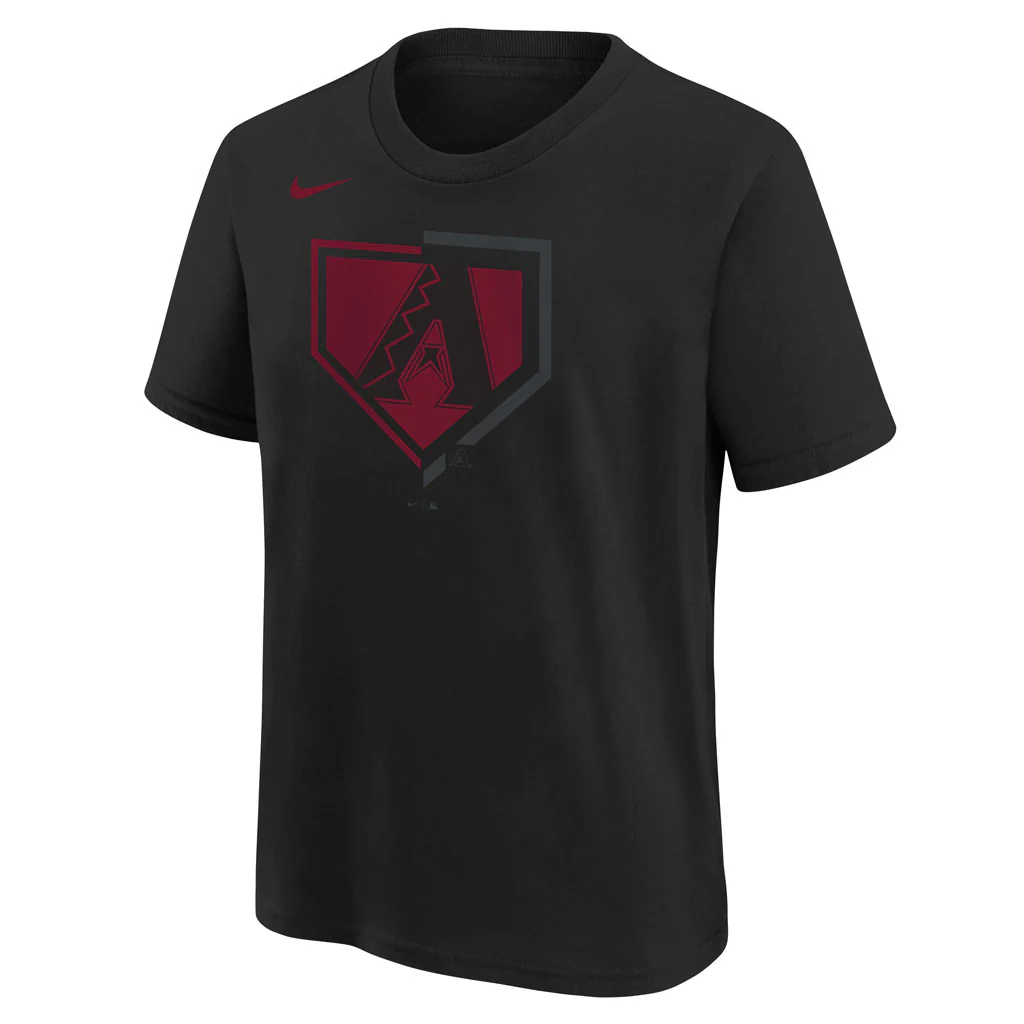 MLB Arizona Diamondbacks Youth Nike Authentic Collection Icon T-Shirt - Black - Image 2