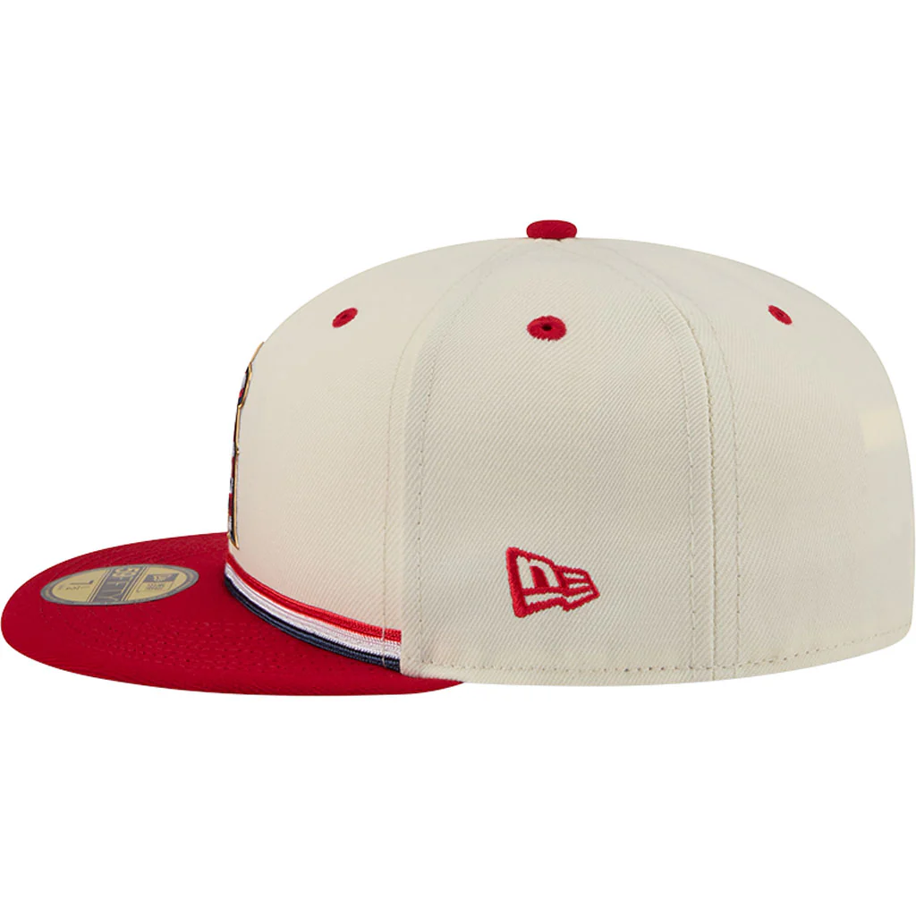 MLB Athletics New Era 2026 4th of July 59FIFTY Fitted Hat - Cream - Image 4