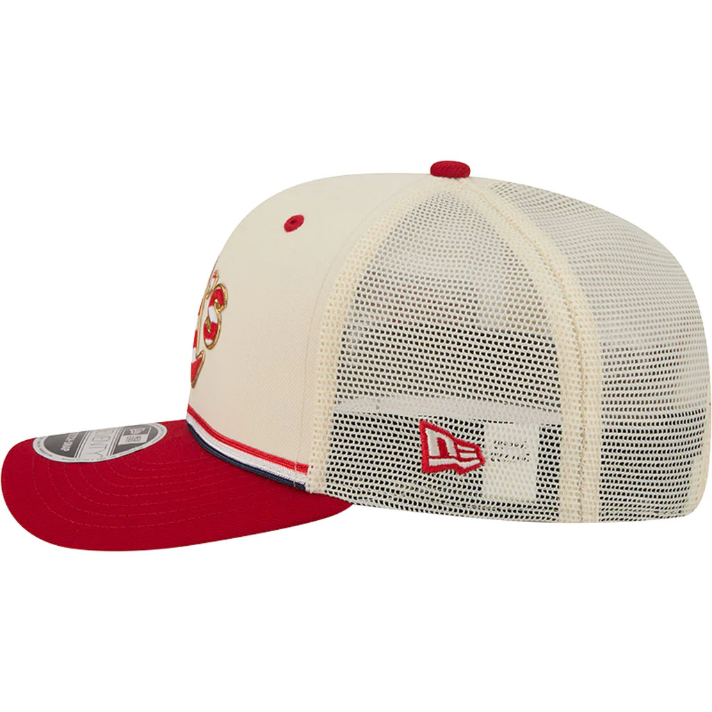MLB Athletics New Era 2026 4th of July 9SEVENTY Stretch Snapback Hat - Cream - Image 4