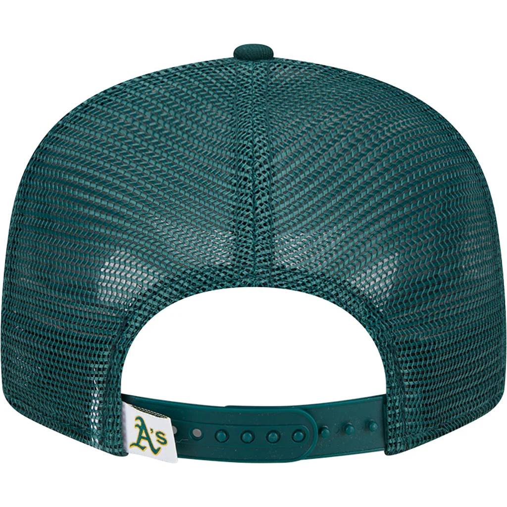 MLB Athletics New Era OTC Trucker 9FIFTY Snapback Hat - Green - Image 6