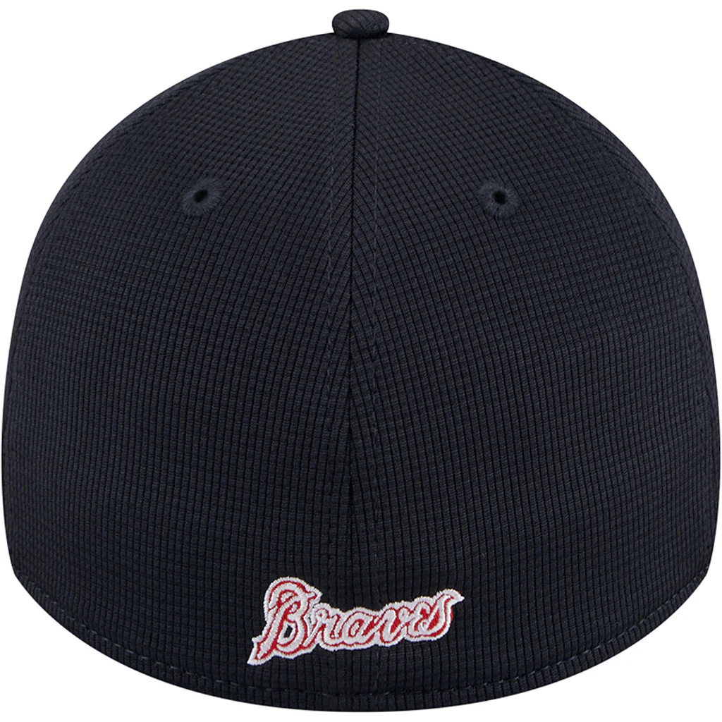 MLB Atlanta Braves New Era 2025 Batting Practice 39THIRTY Flex Fit Hat - White - Image 4