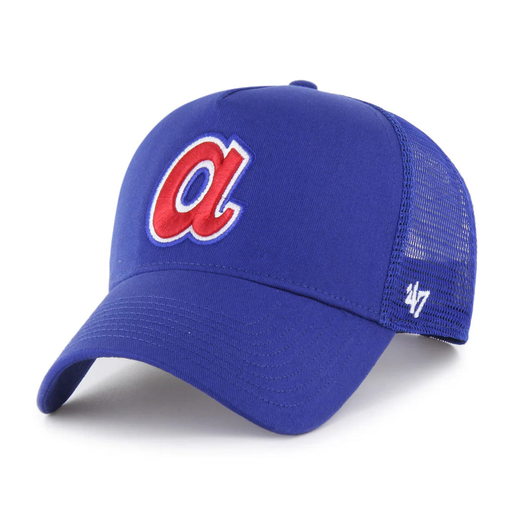 MLB Atlanta Braves '47 Ballpark Offside Snapback Trucker Hat - Blue
